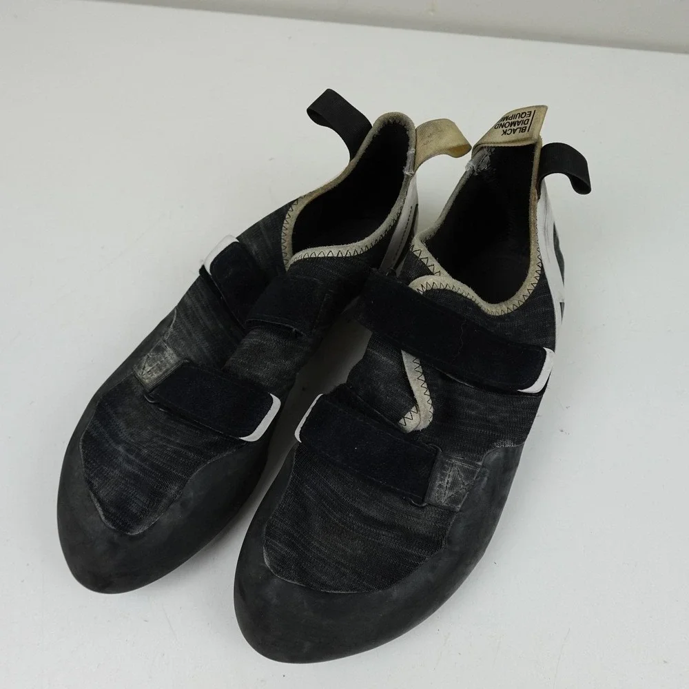 Black Diamond Climbing Shoes Mens 13 EU 47 Black White Bouldering Gym